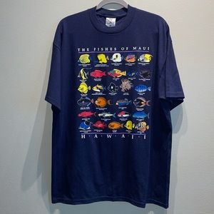Hawaii vintage fish t shirt. Mens large.